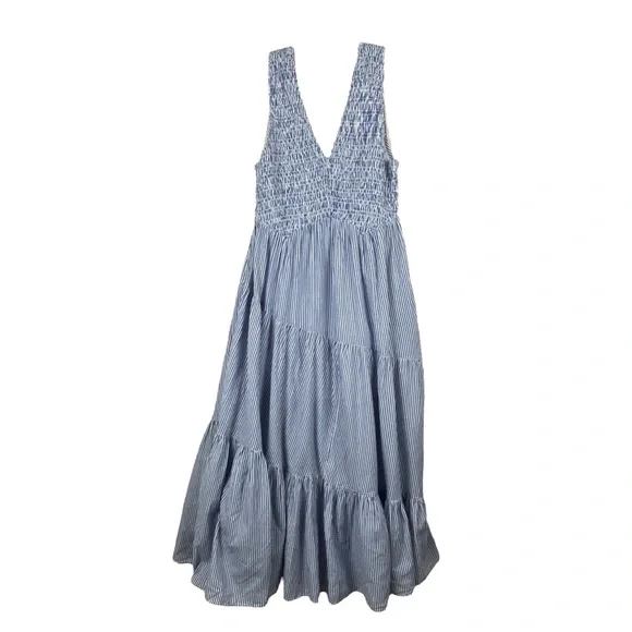 free people juno maxi dress Free People | Dresses | Free People Juno Maxi Dress Ivory Blue Stripe New